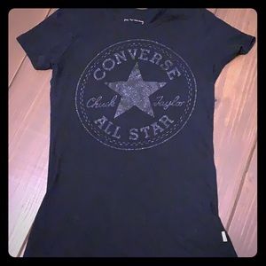 Converse black T-shirt XS